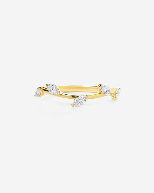 TCW Round Half Eternity Lab Grown Diamond Wedding Band
