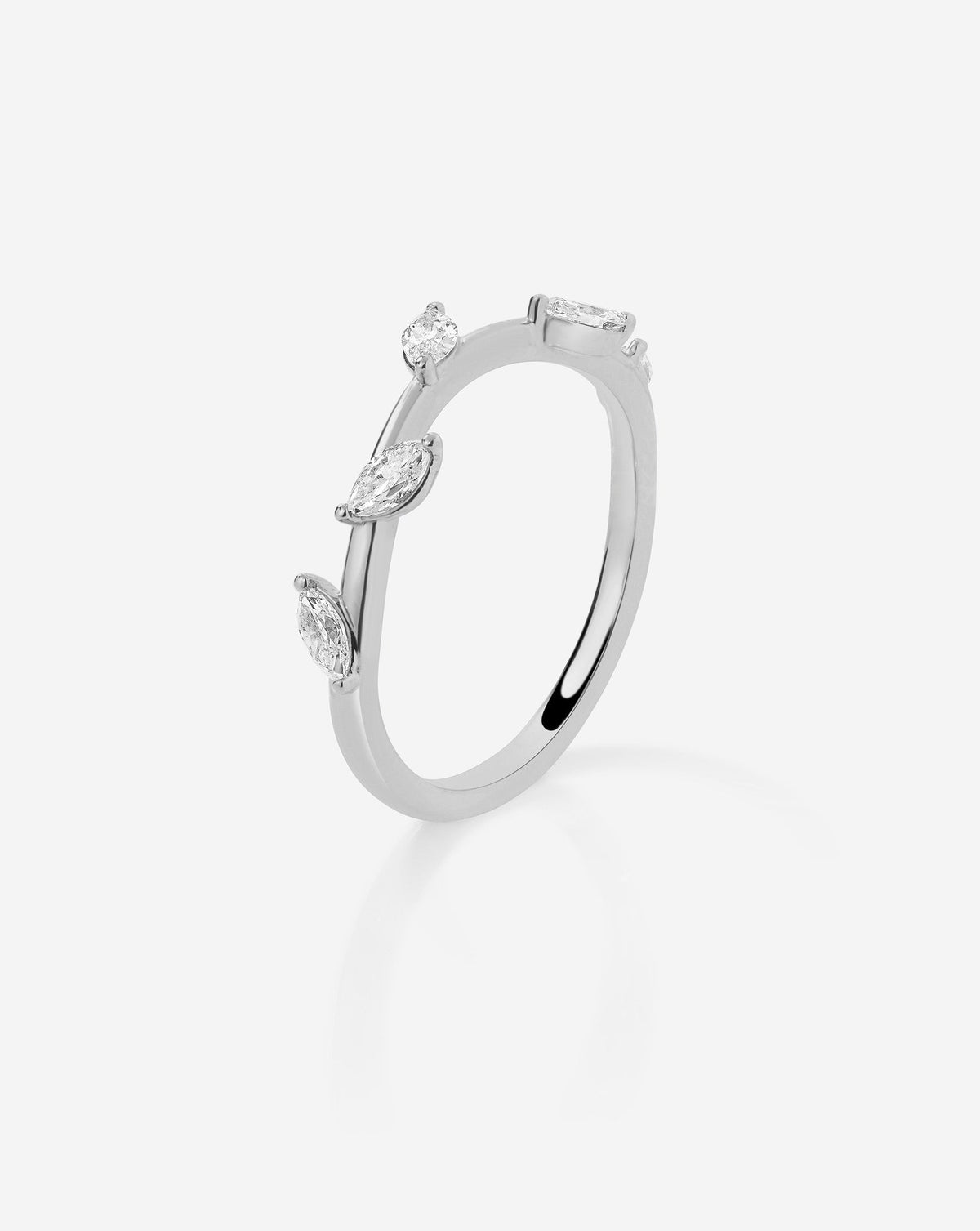 TCW Round Half Eternity Lab Grown Diamond Wedding Band