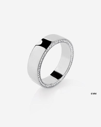TCW Round Half Eternity Lab Grown Diamond Wedding Band
