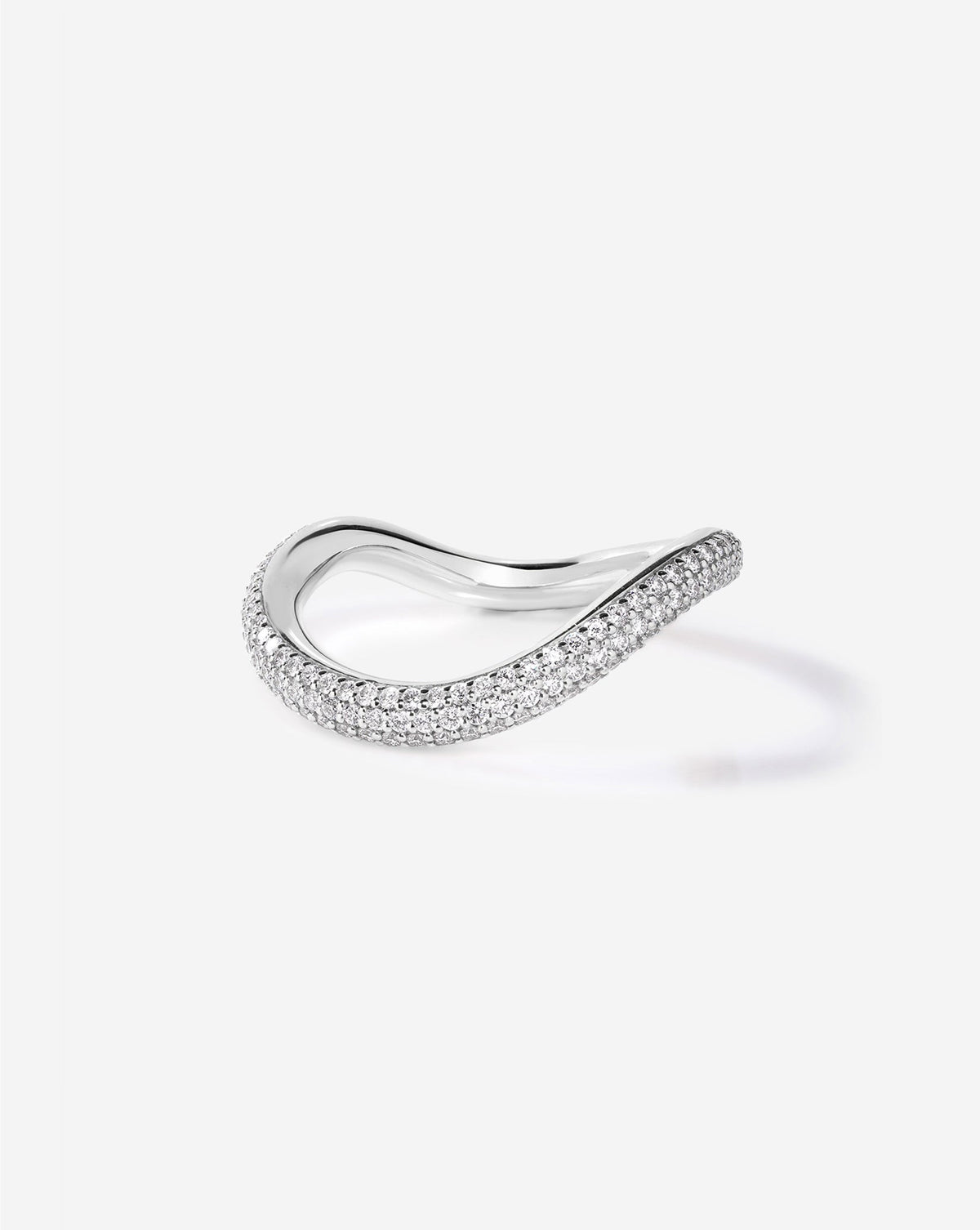 TCW Round Half Eternity Lab Grown Diamond Wedding Band