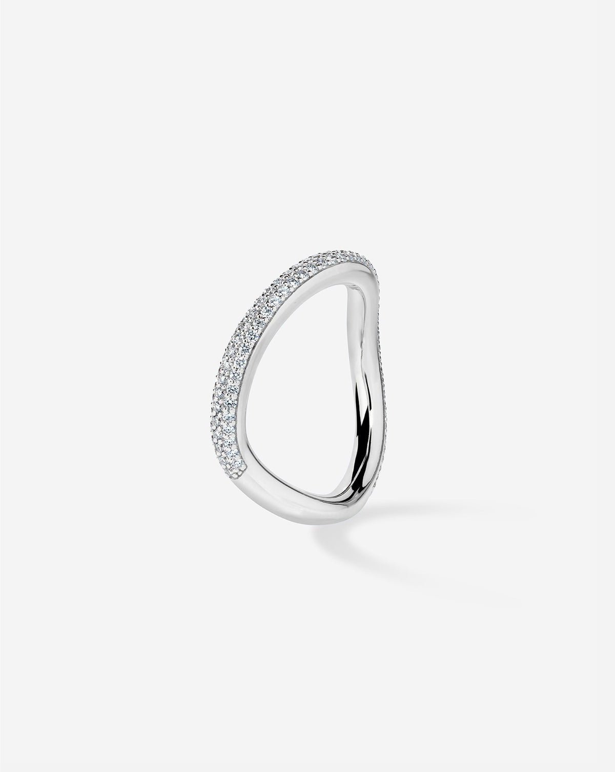 TCW Round Half Eternity Lab Grown Diamond Wedding Band