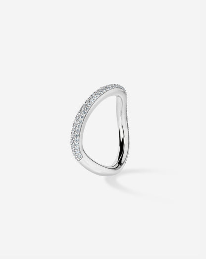 TCW Round Half Eternity Lab Grown Diamond Wedding Band