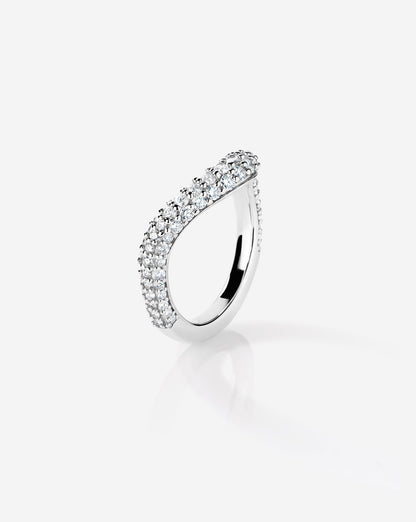 TCW Round Half Eternity Lab Grown Diamond Wedding Band