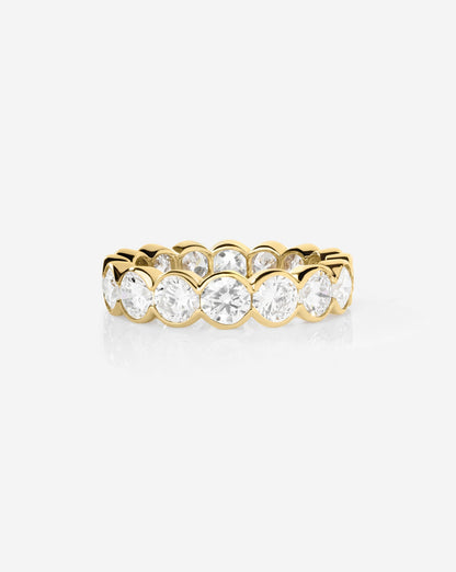 TCW Round Half Eternity Lab Grown Diamond Wedding Band