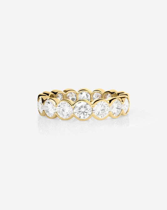 TCW Round Half Eternity Lab Grown Diamond Wedding Band
