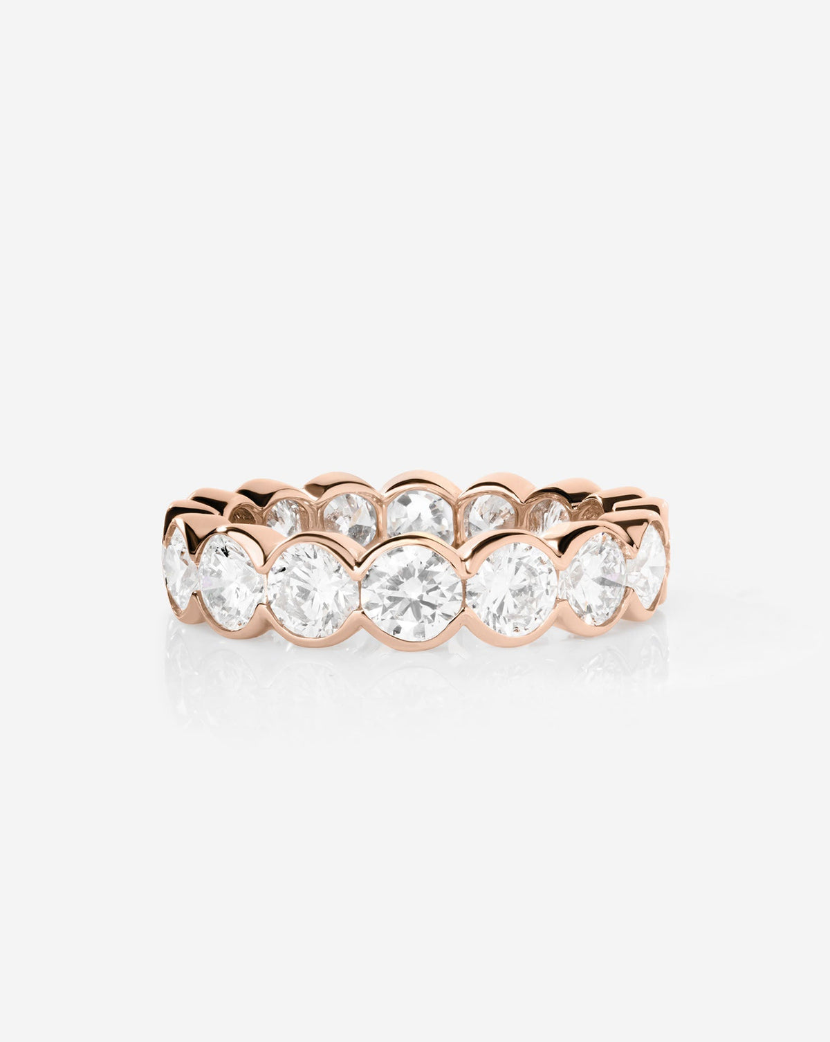TCW Round Half Eternity Lab Grown Diamond Wedding Band