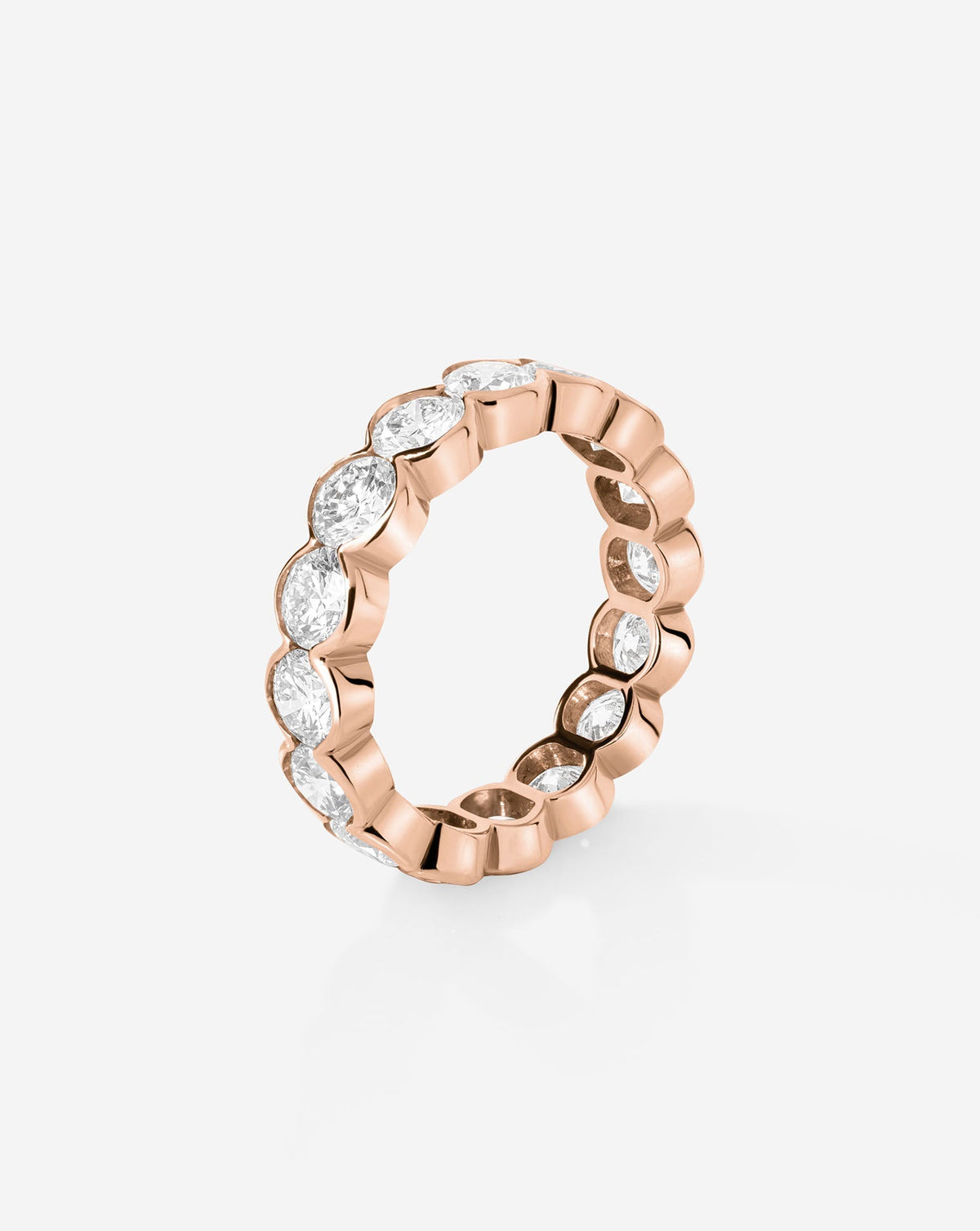 TCW Round Half Eternity Lab Grown Diamond Wedding Band