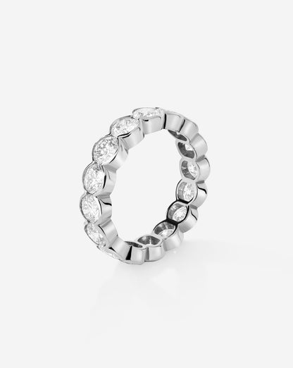 TCW Round Half Eternity Lab Grown Diamond Wedding Band