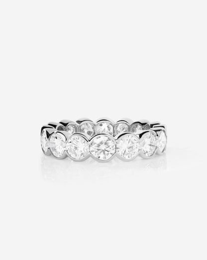 TCW Round Half Eternity Lab Grown Diamond Wedding Band