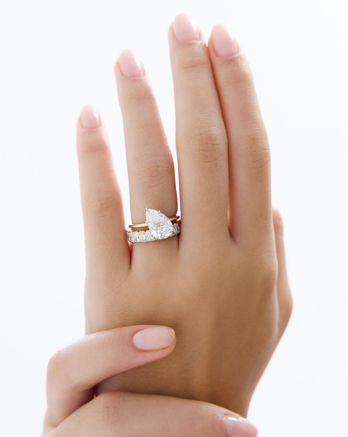 TCW Round Half Eternity Lab Grown Diamond Wedding Band