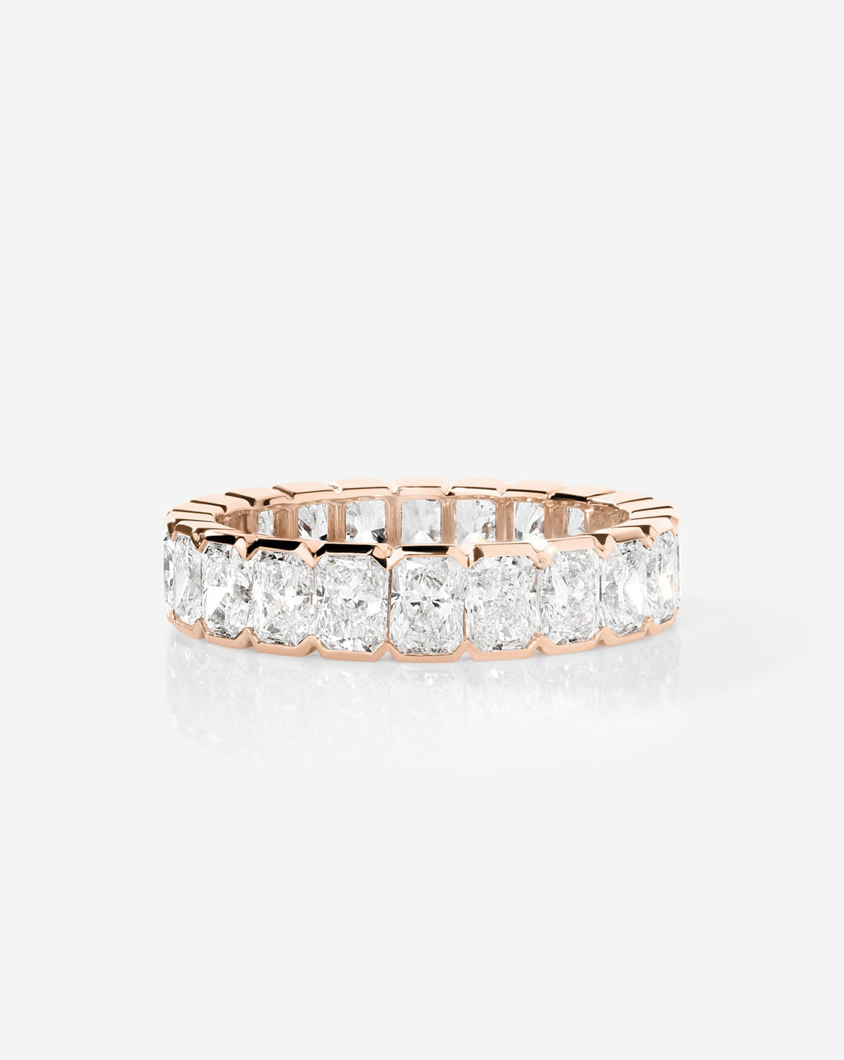 TCW Round Half Eternity Lab Grown Diamond Wedding Band
