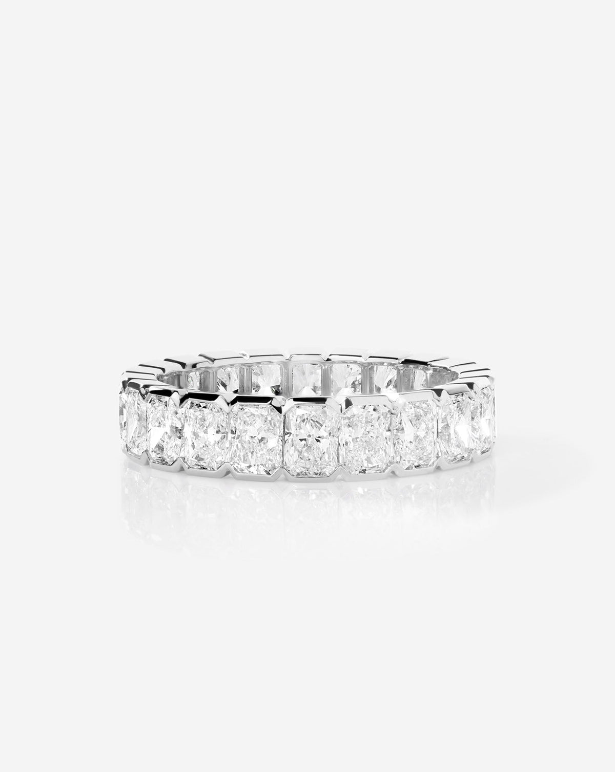 TCW Round Half Eternity Lab Grown Diamond Wedding Band