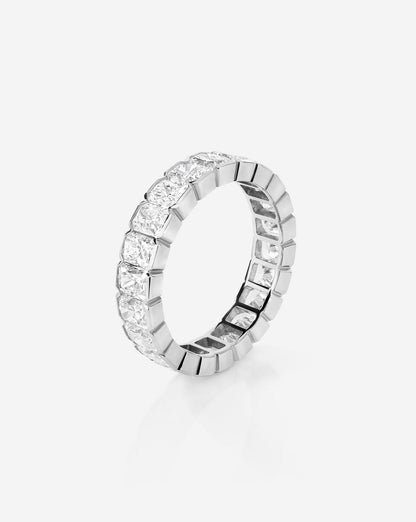 TCW Round Half Eternity Lab Grown Diamond Wedding Band