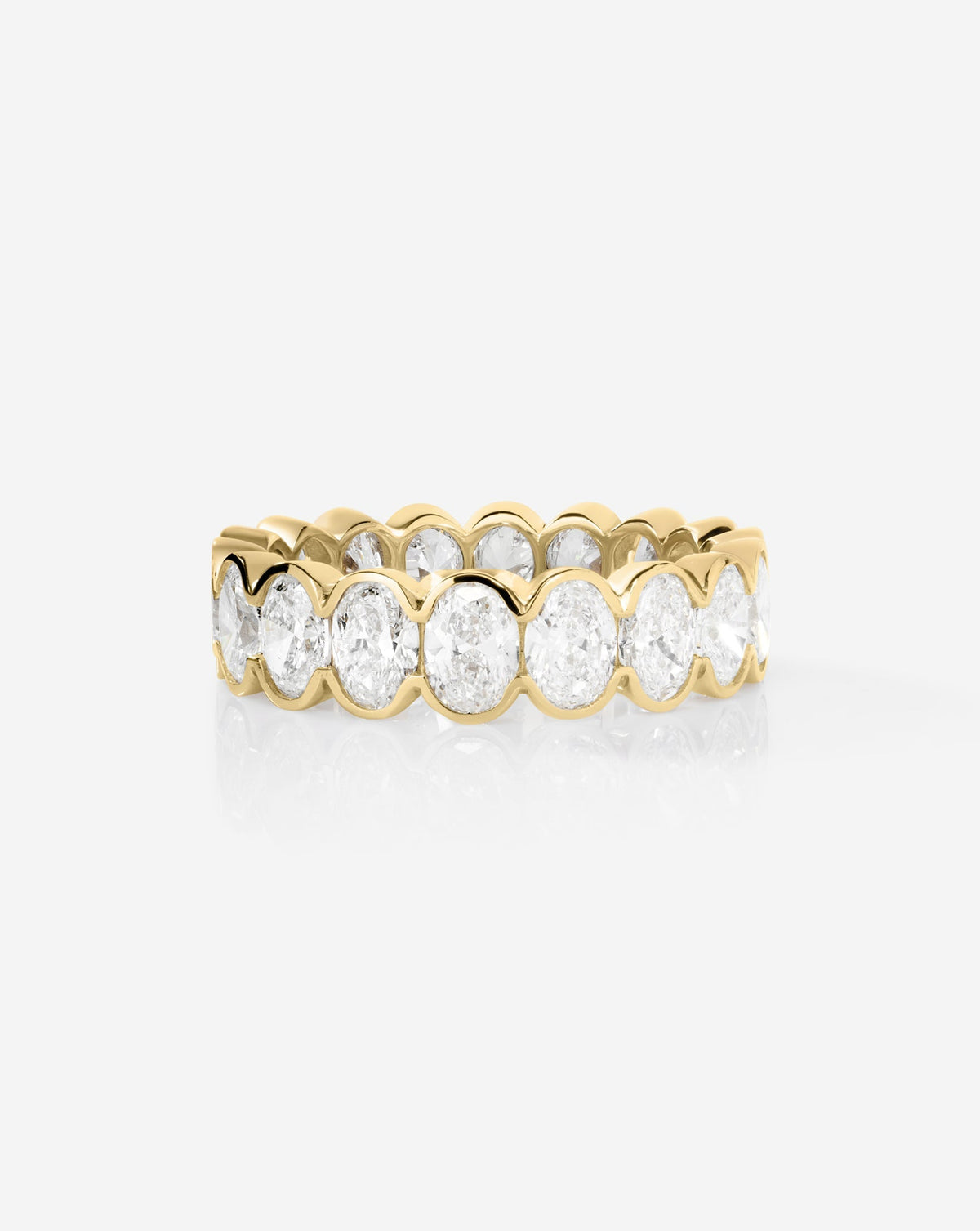 TCW Round Half Eternity Lab Grown Diamond Wedding Band