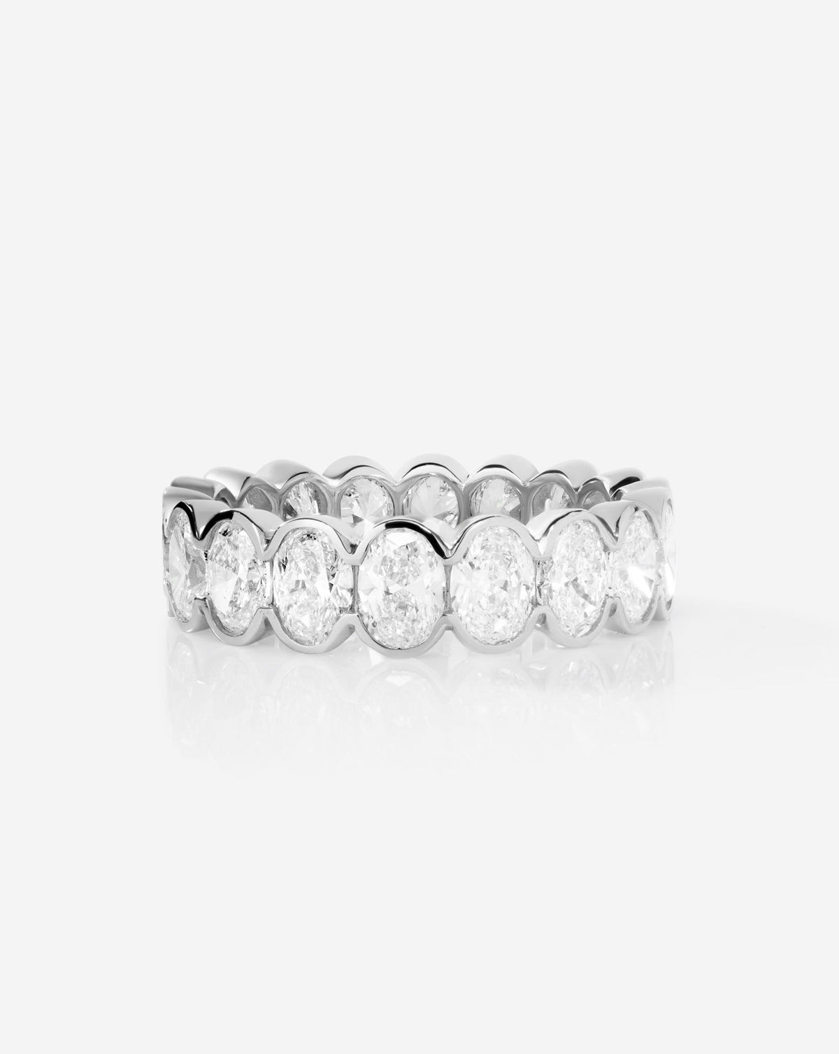 TCW Round Half Eternity Lab Grown Diamond Wedding Band