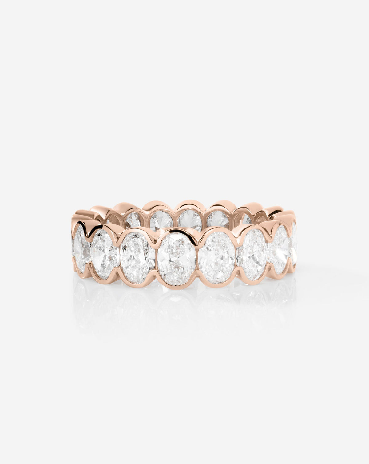 TCW Round Half Eternity Lab Grown Diamond Wedding Band