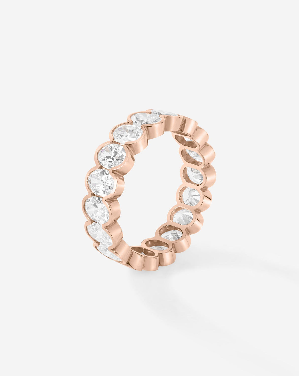 TCW Round Half Eternity Lab Grown Diamond Wedding Band