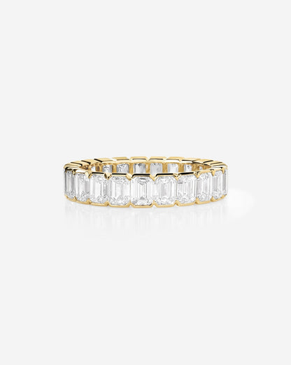 TCW Round Half Eternity Lab Grown Diamond Wedding Band