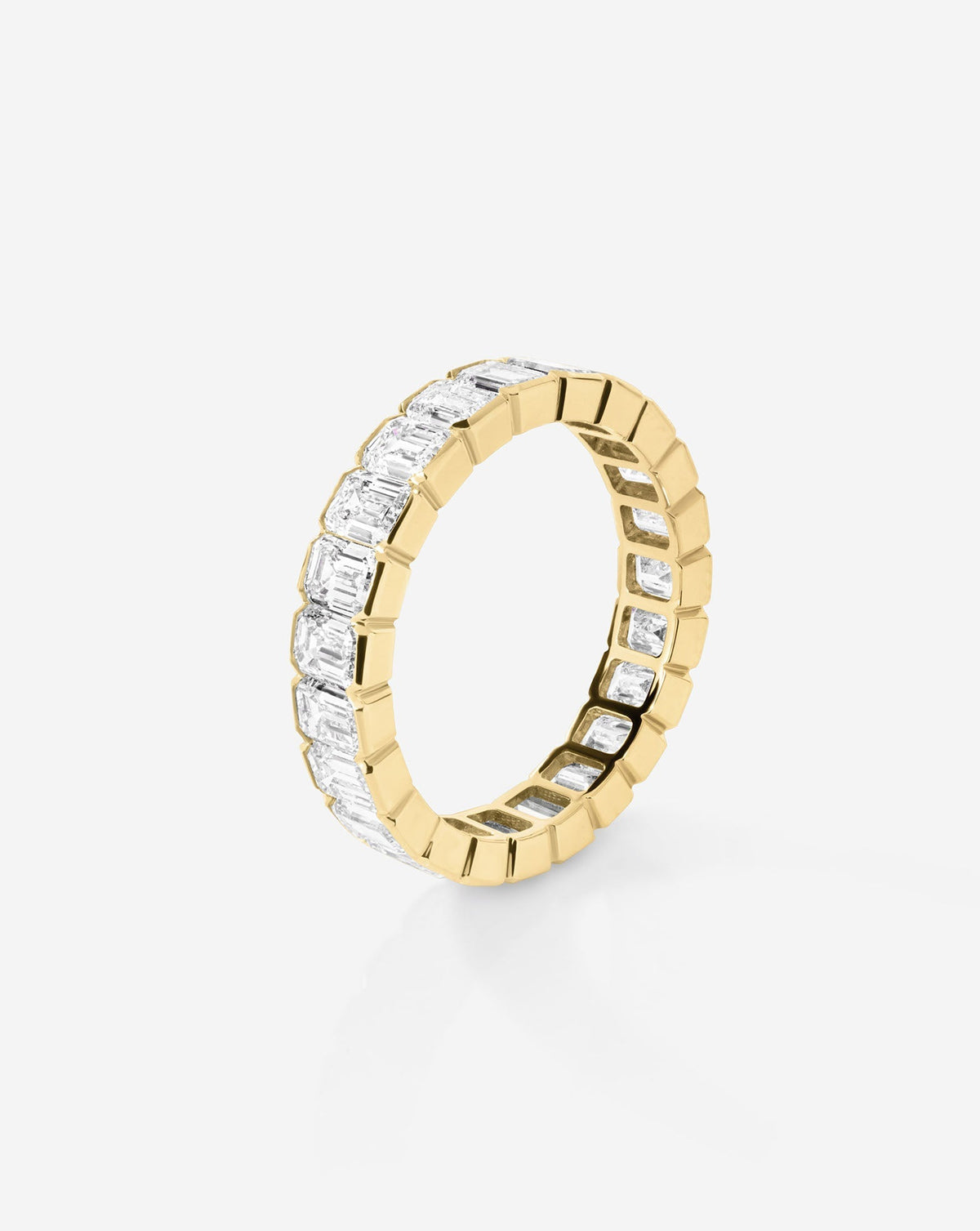TCW Round Half Eternity Lab Grown Diamond Wedding Band