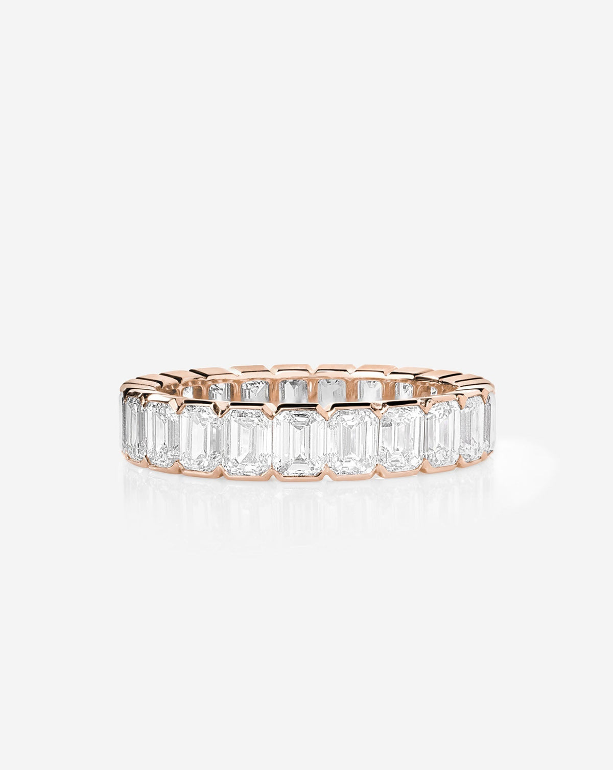 TCW Round Half Eternity Lab Grown Diamond Wedding Band