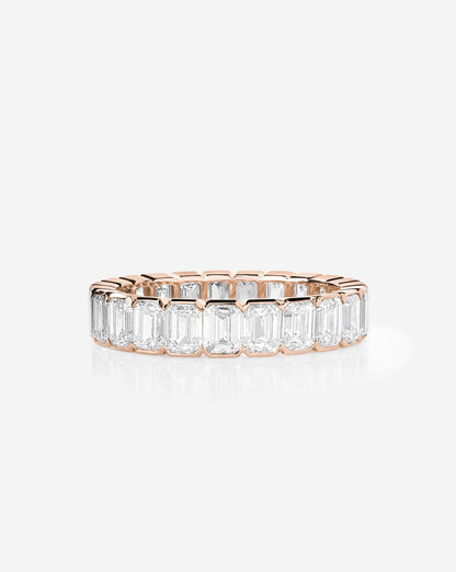 TCW Round Half Eternity Lab Grown Diamond Wedding Band