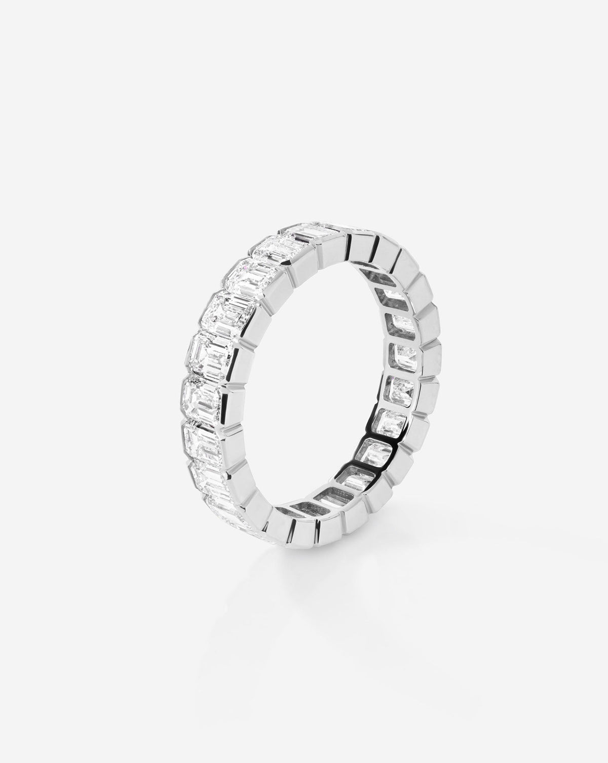 TCW Round Half Eternity Lab Grown Diamond Wedding Band