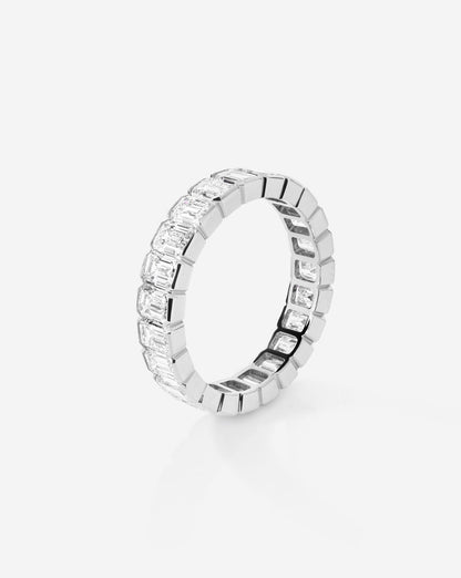 TCW Round Half Eternity Lab Grown Diamond Wedding Band