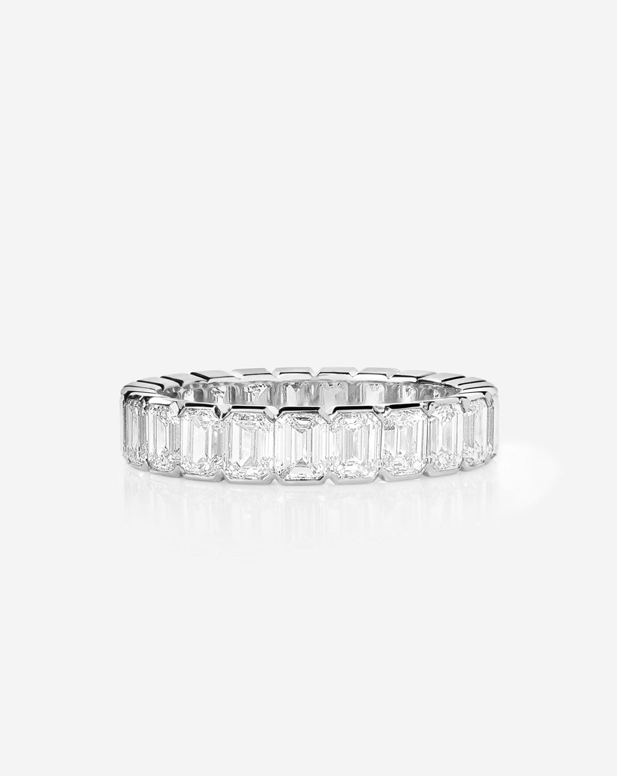 TCW Round Half Eternity Lab Grown Diamond Wedding Band