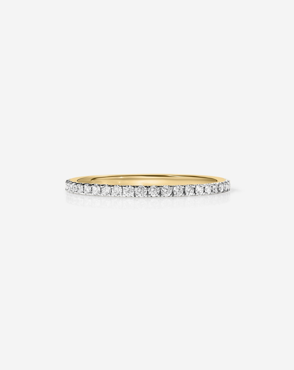 TCW Round Half Eternity Lab Grown Diamond Wedding Band