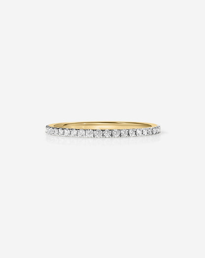 TCW Round Half Eternity Lab Grown Diamond Wedding Band