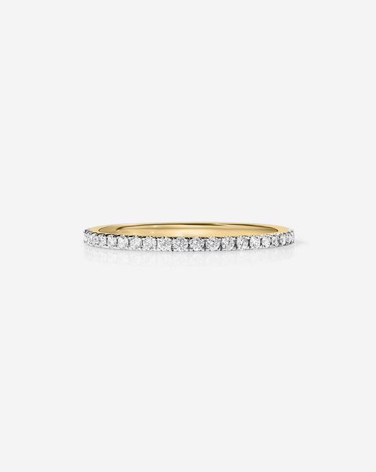 TCW Round Half Eternity Lab Grown Diamond Wedding Band