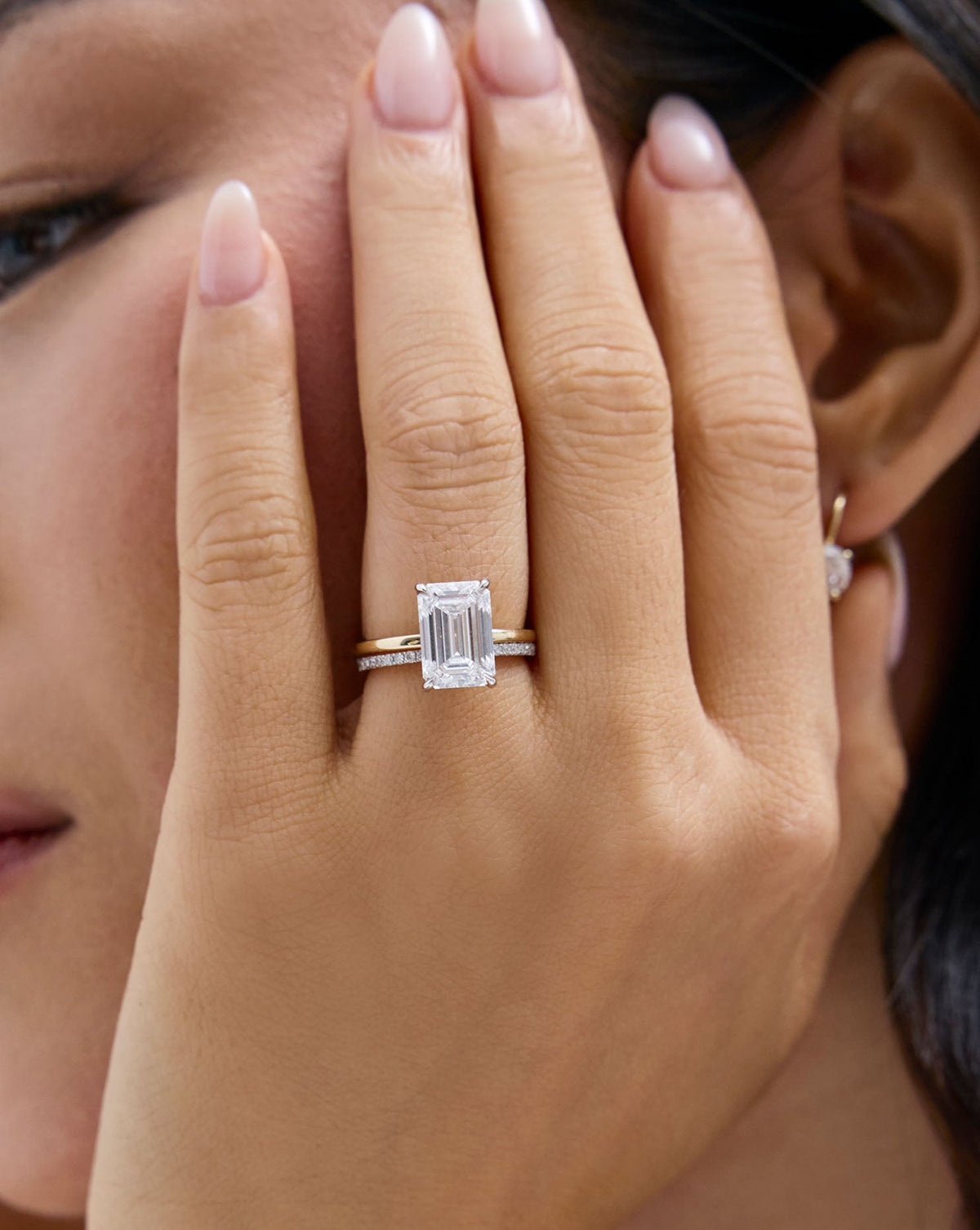TCW Round Half Eternity Lab Grown Diamond Wedding Band