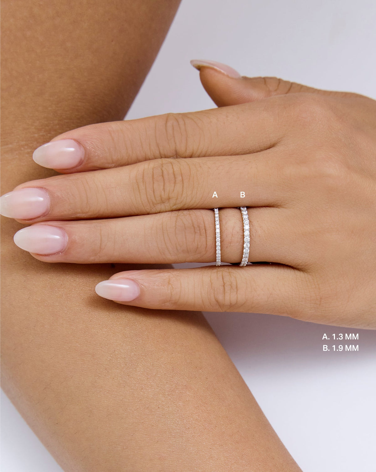 TCW Round Half Eternity Lab Grown Diamond Wedding Band