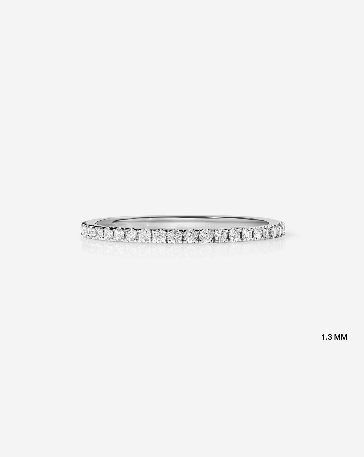 TCW Round Half Eternity Lab Grown Diamond Wedding Band