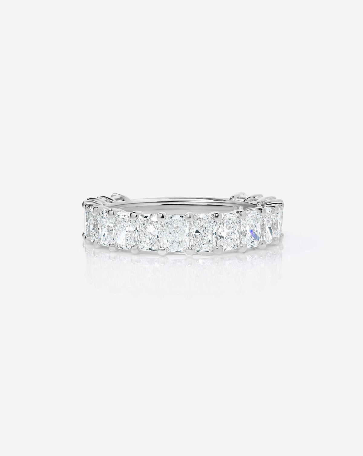TCW Round Half Eternity Lab Grown Diamond Wedding Band