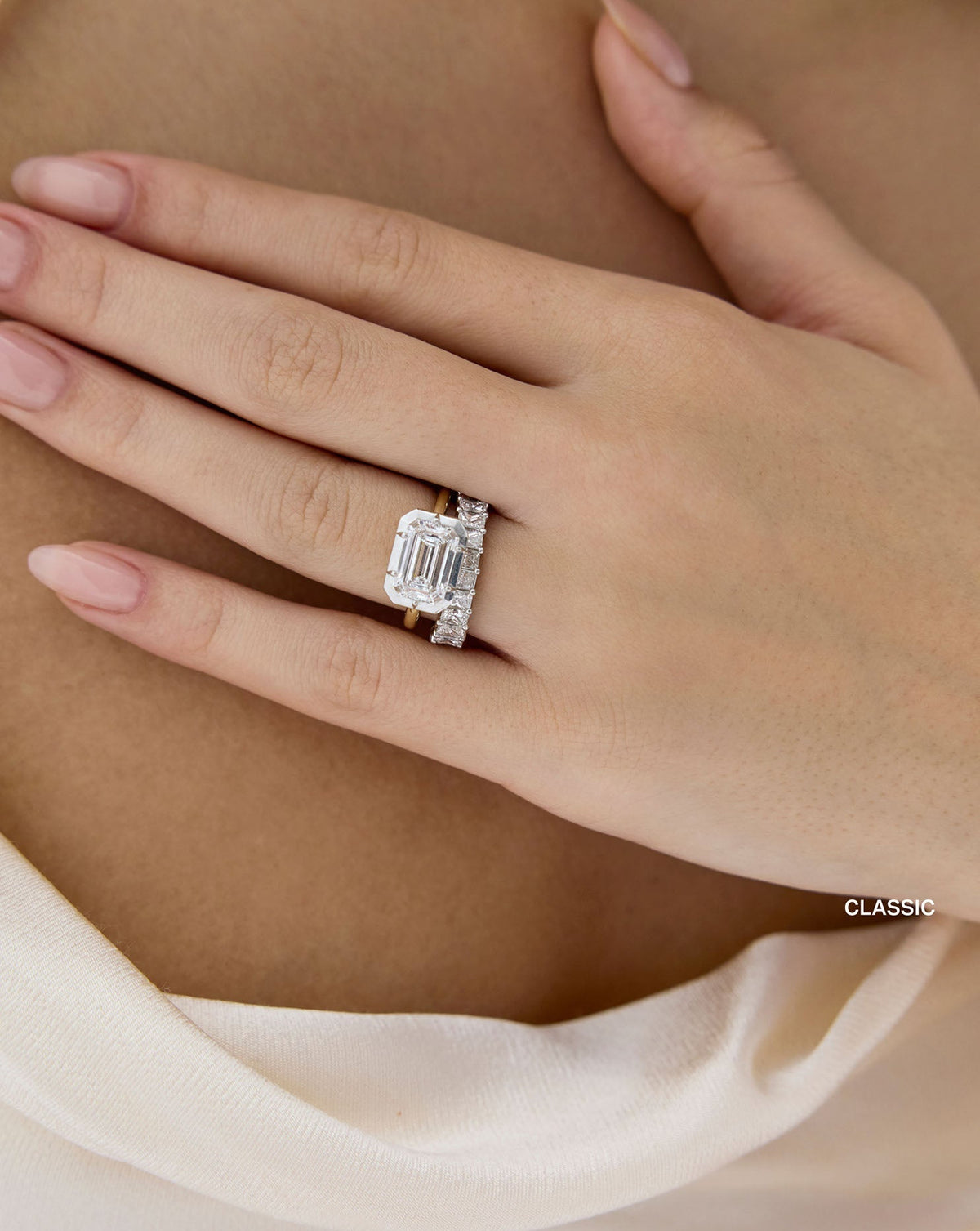 TCW Round Half Eternity Lab Grown Diamond Wedding Band