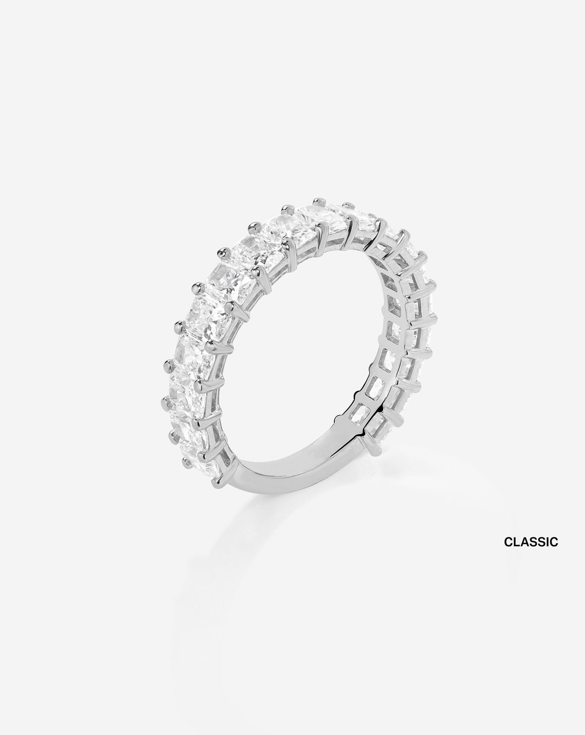 TCW Round Half Eternity Lab Grown Diamond Wedding Band