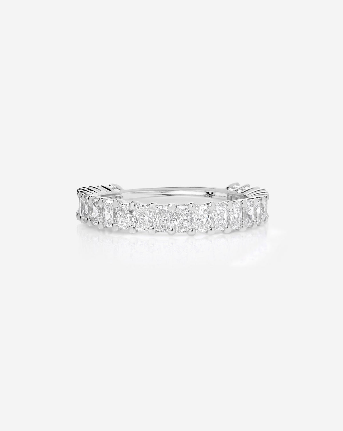 TCW Round Half Eternity Lab Grown Diamond Wedding Band