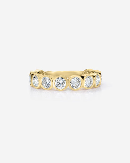 TCW Round Half Eternity Lab Grown Diamond Wedding Band