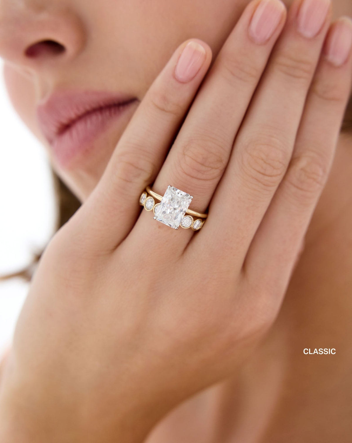 TCW Round Half Eternity Lab Grown Diamond Wedding Band