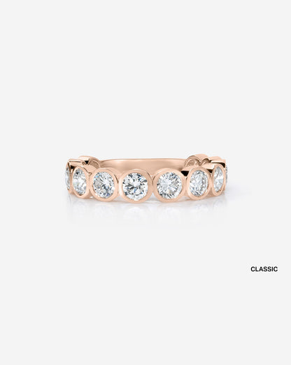 TCW Round Half Eternity Lab Grown Diamond Wedding Band