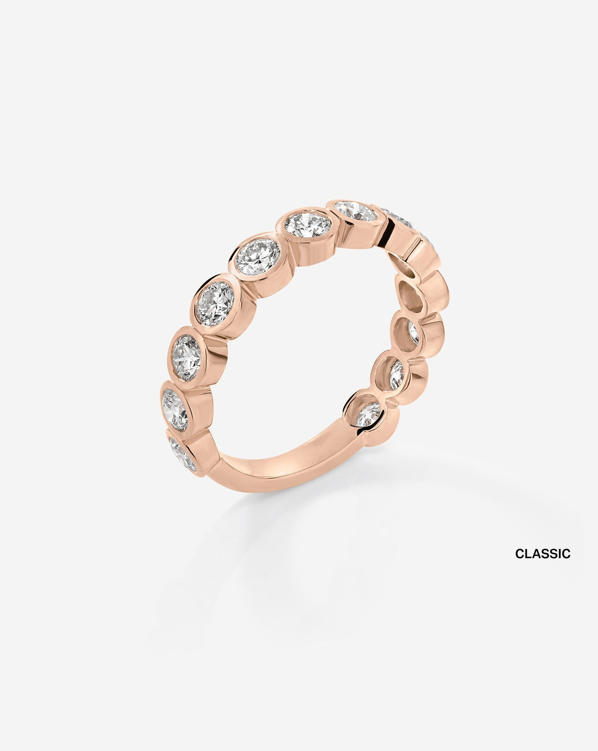 TCW Round Half Eternity Lab Grown Diamond Wedding Band