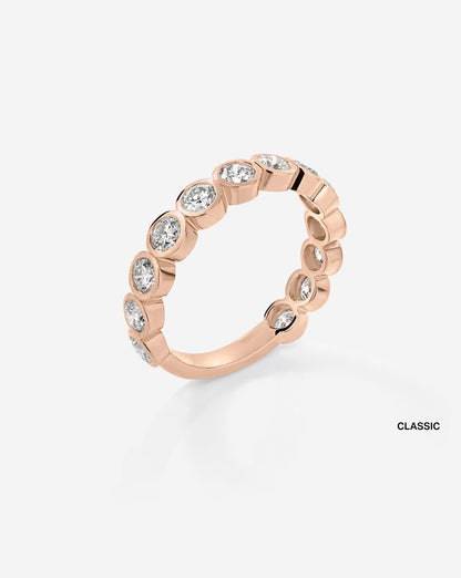 TCW Round Half Eternity Lab Grown Diamond Wedding Band