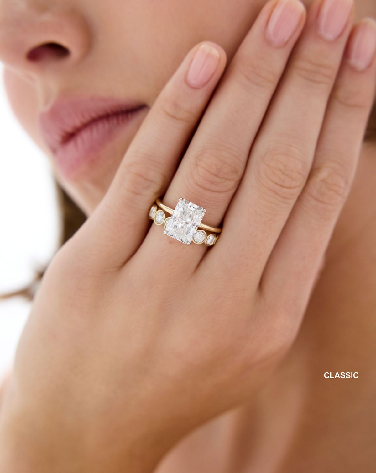 TCW Round Half Eternity Lab Grown Diamond Wedding Band