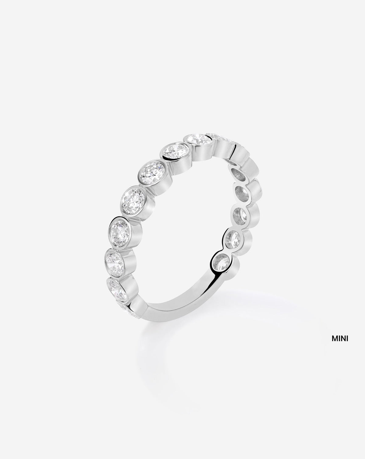 TCW Round Half Eternity Lab Grown Diamond Wedding Band