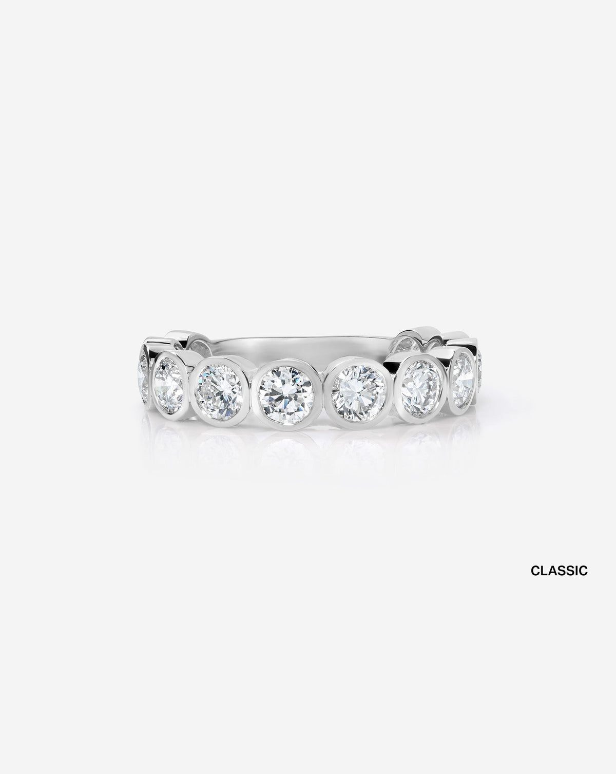TCW Round Half Eternity Lab Grown Diamond Wedding Band