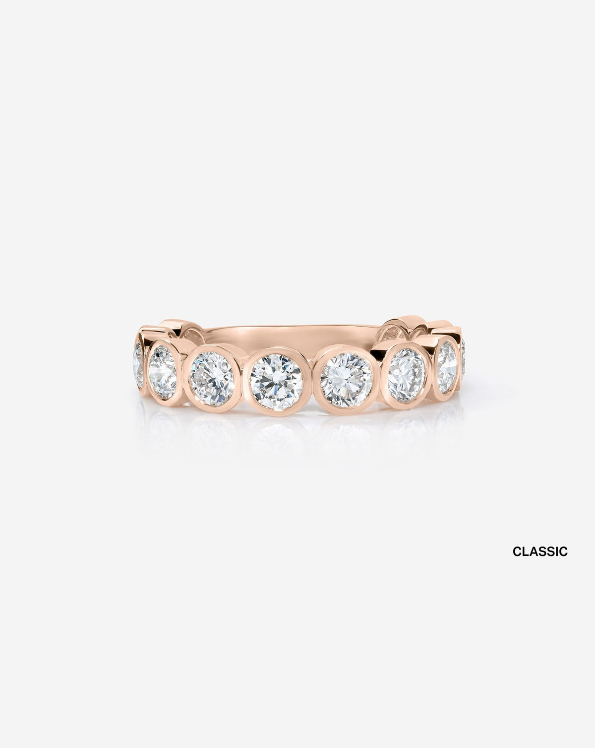 TCW Round Half Eternity Lab Grown Diamond Wedding Band