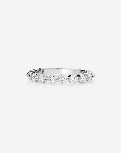 TCW Round Half Eternity Lab Grown Diamond Wedding Band