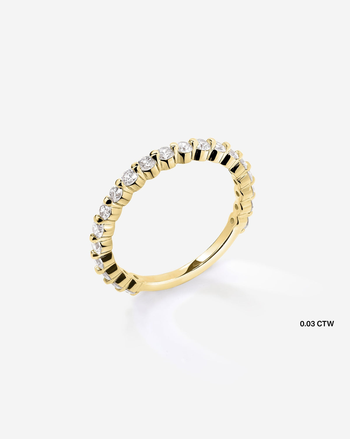 TCW Round Half Eternity Lab Grown Diamond Wedding Band