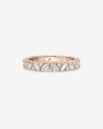 TCW Round Half Eternity Lab Grown Diamond Wedding Band